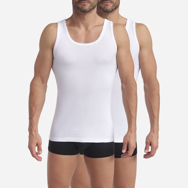Lote de 2 camisetas de tirantes ECODIM COTON, DIM