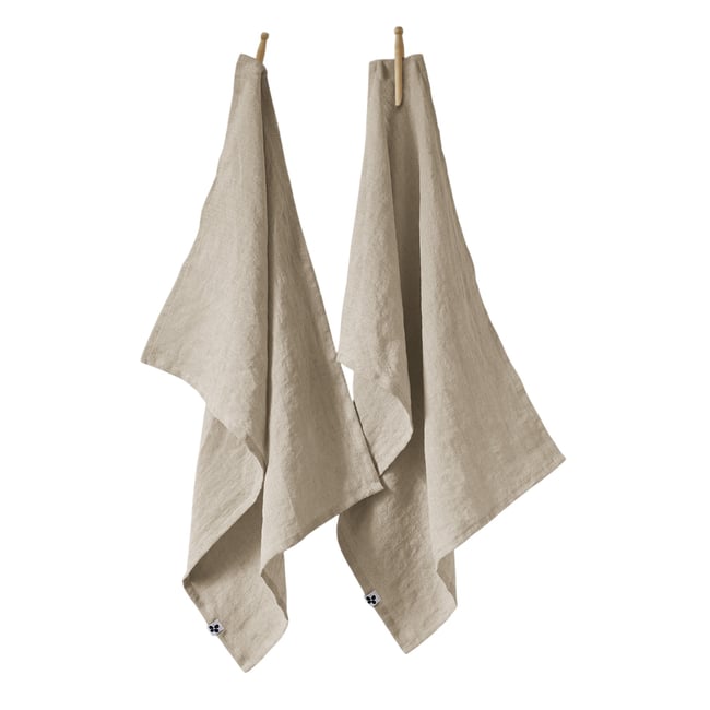 Lot de 2 torchon essuie-vaisselle lin Collection Soline - EDEN