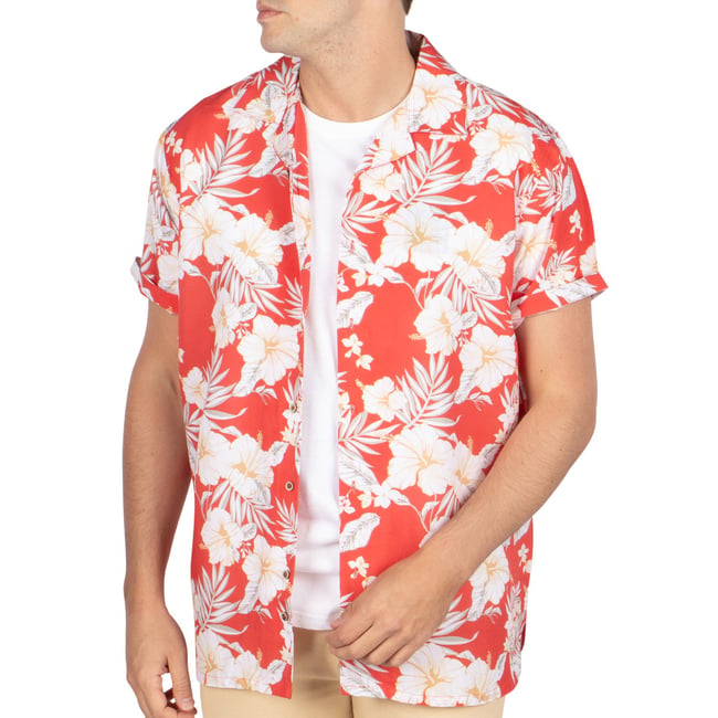Chemise summer FLOWER rouge <span itemprop=