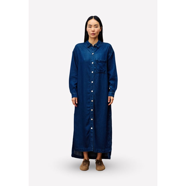 Robe  longue RAGAMUFFIN bleu jean <span itemprop=