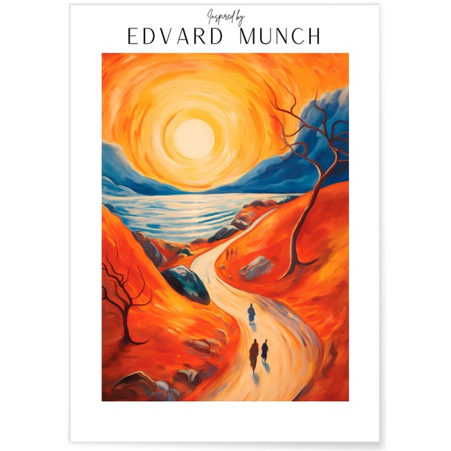 Affiche Edvard Munch n°20 Couleur blanc <span itemprop=