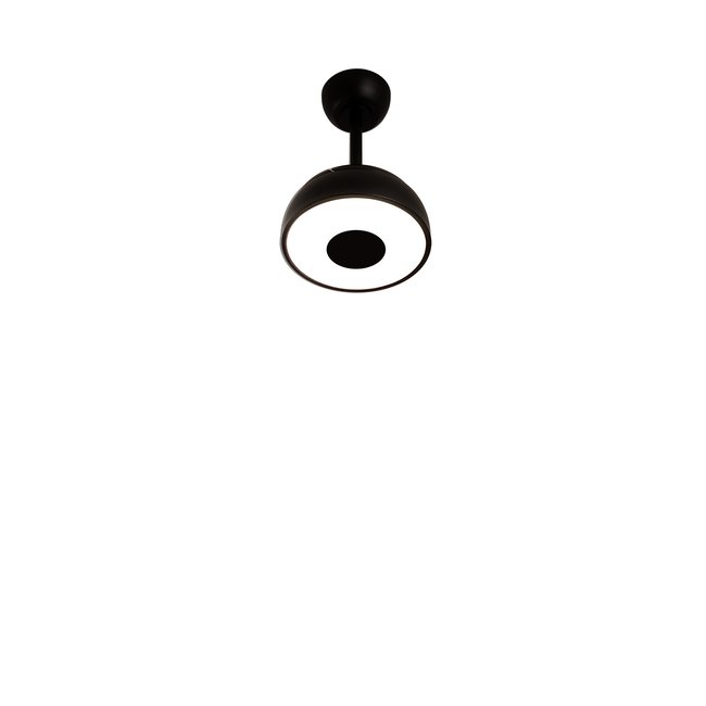 Ventilateur de plafond 40W avec lumière et télécommande LED WIND CLEAR CUP noir/noir <span itemprop=