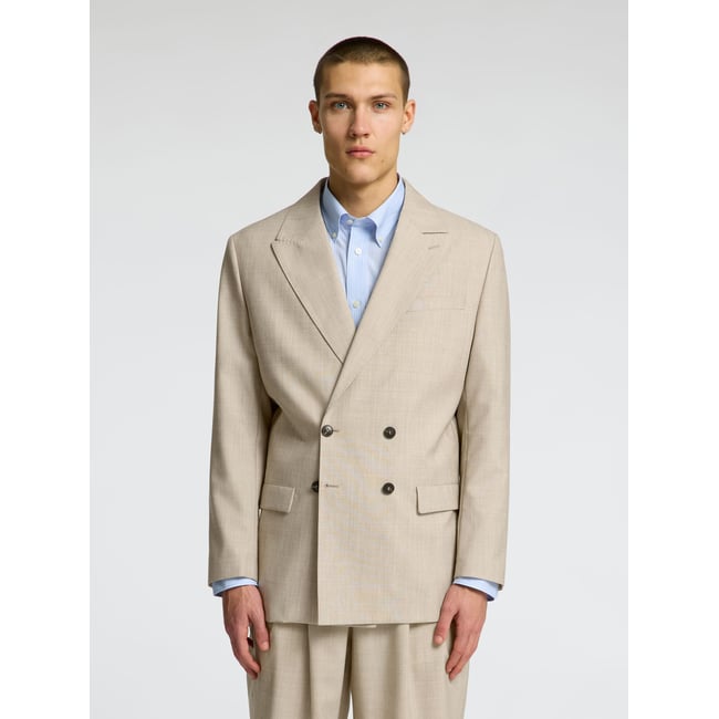 Blazer À Double Boutonnage egret <span itemprop=