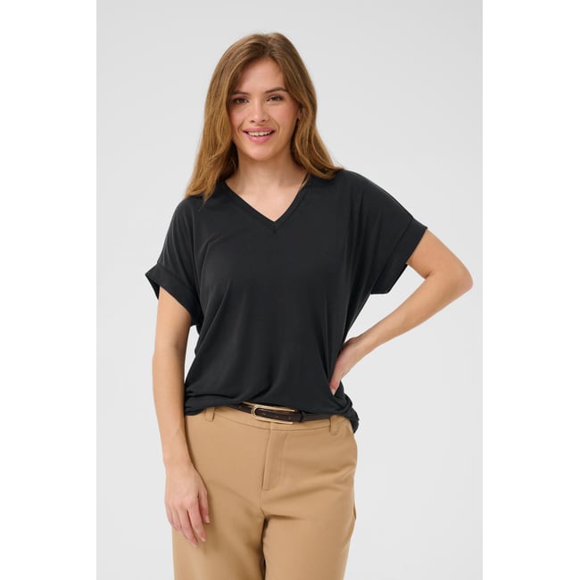 T-shirt à manches courtes noir black wash <span itemprop=