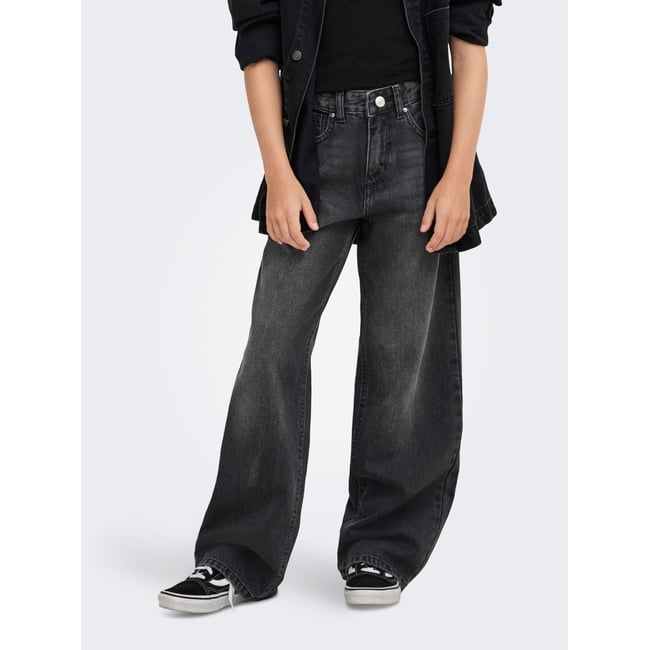 Jean À Jambe Large noire - washed black 1 <span itemprop=