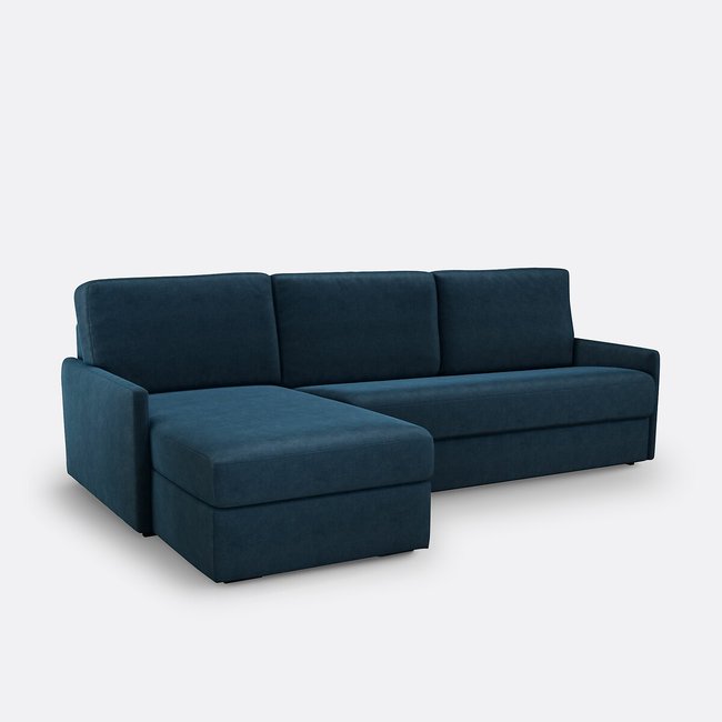 Sofá cama rinconero de terciopelo, latex Marta - LA REDOUTE INTERIEURS