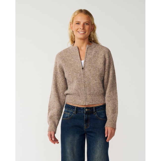 Gilet zippé VENTURE moka <span itemprop=