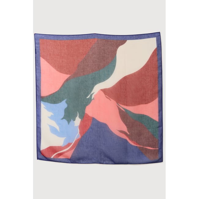 Foulard en voile transparent multicolore <span itemprop=