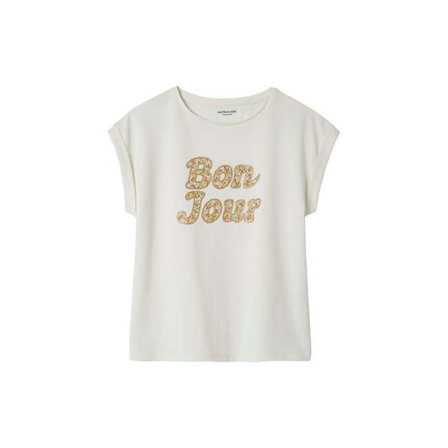 T-shirt à message motifs fleurs - VERTBAUDET