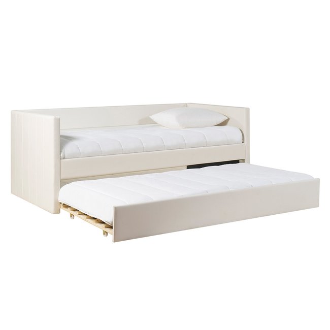 Lit gigogne enfant 90x190 cm ELIE Couleur blanc <span itemprop=