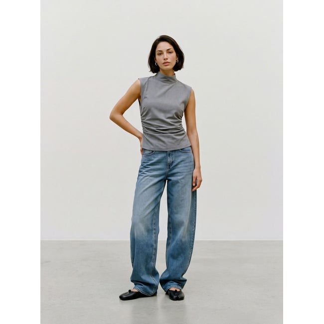 Top medium grey melange <span itemprop=