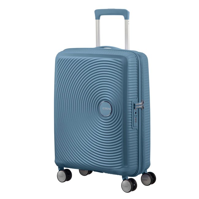 SOUDBOX Mala de Cabine, 55cm,Expansível, 4 Rodas, da AMERICAN TOURISTER azul <span itemprop=