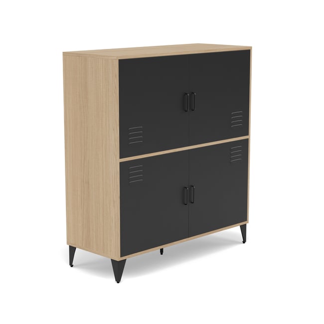 Buffet - TRIBECA Couleur bois / noir <span itemprop=