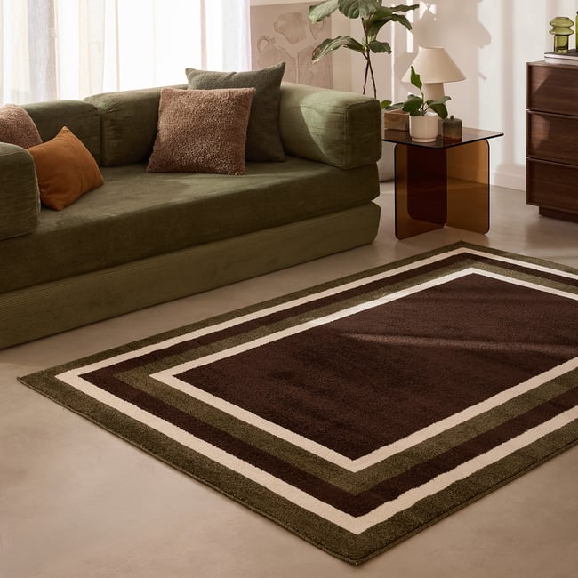 Tapis intérieur graphique rayé SANTAL - NAZAR RUGS