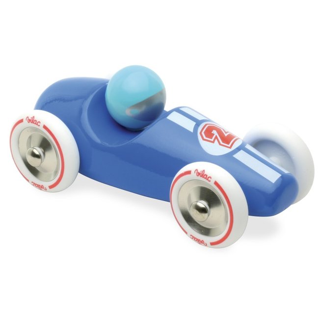 Voiture de course GM bleue - VILAC