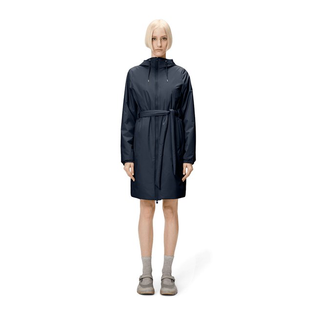 Cortavientos LOHJA LONG INSULATED CURVE JACKET azul marino <span itemprop=