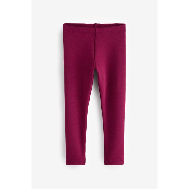 Legging doublé de polaire confortable prune <span itemprop=