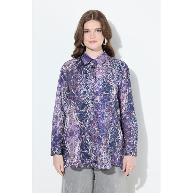 Chemisier long violet <span itemprop=