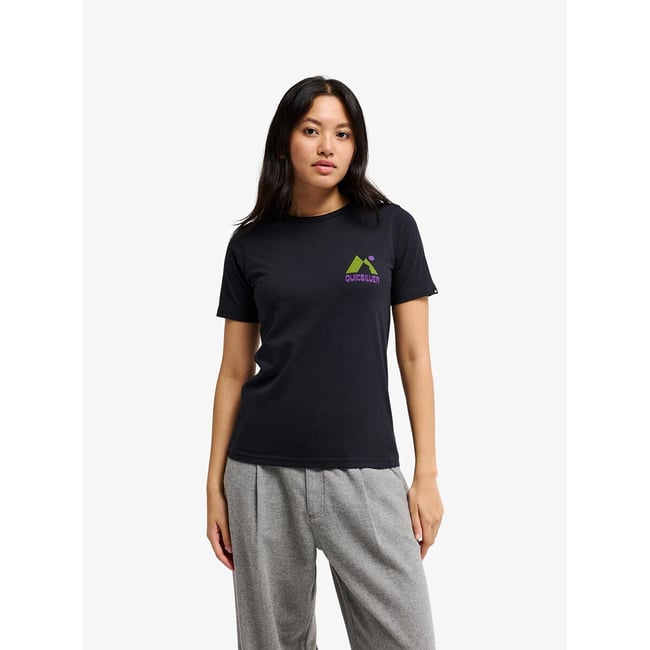 T-shirt a maniche corte, stampata dietro nero  QUIKSILVER
