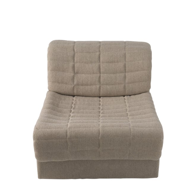 Canapé lin élement siège L76 cm- ABBEY Couleur beige lin <span itemprop=