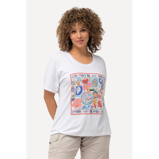 T-shirt oversize blanc neige <span itemprop=