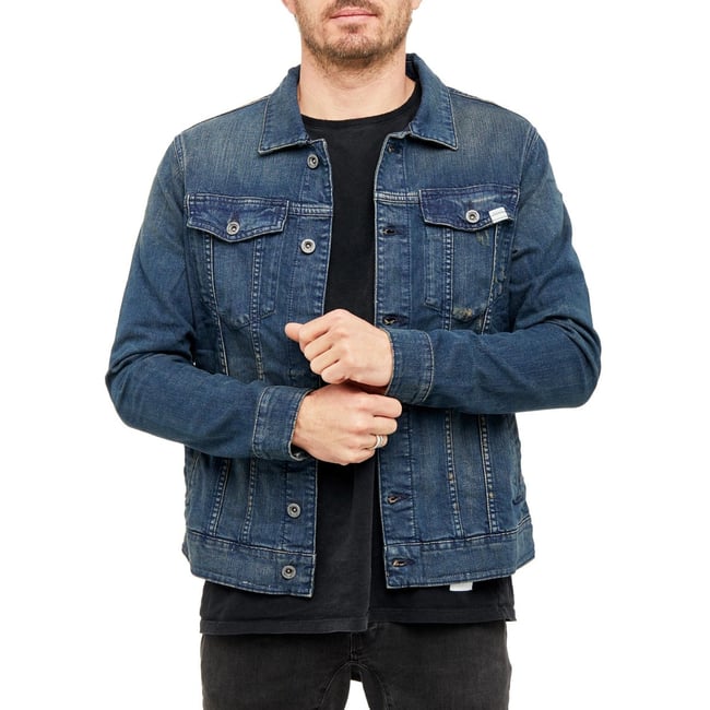VESTE BOWERY bleu <span itemprop=