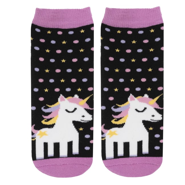 Chaussettes anti-dérapantes coton, picots antidérapants bleu <span itemprop=