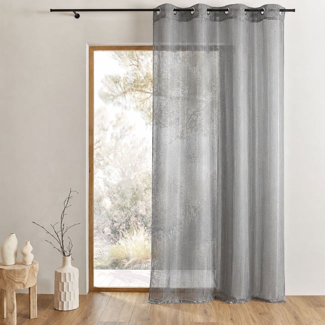 Voilage Organza fantaisie goutte métallique - HOME MAISON