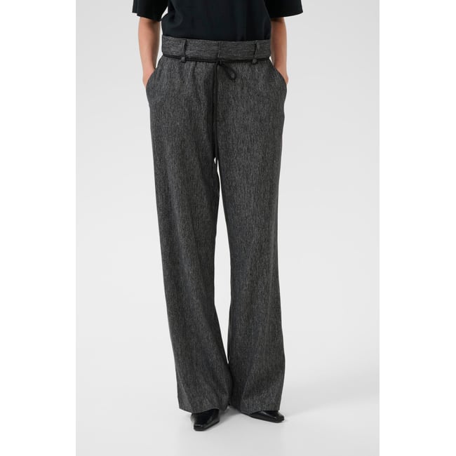 Pantalon casual noir meteorite <span itemprop=