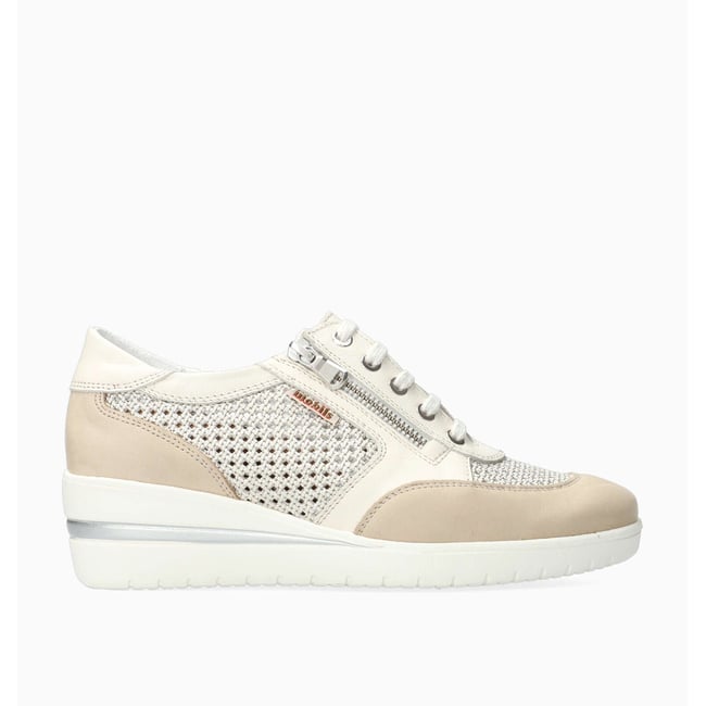 Baskets en cuir PRECILIA PERF rose erf. <span itemprop=