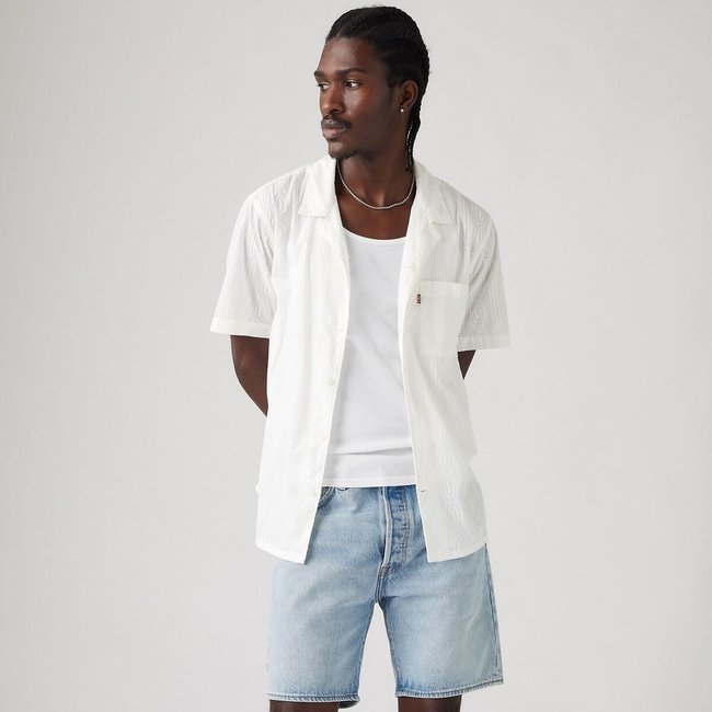 Cotton muslin shirt with short sleeves - LEVI'S