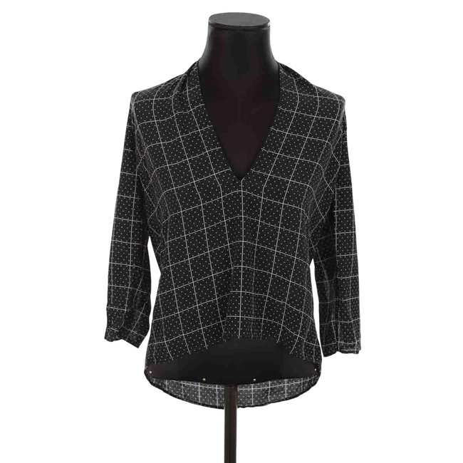Blouse en soie - Très Bon État noir <span itemprop=