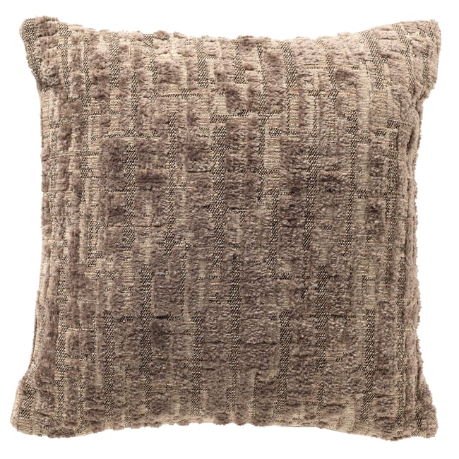 Housse de coussin Remus taupe <span itemprop=