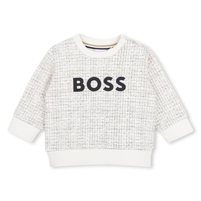 Sweat col rond ivory <span itemprop=