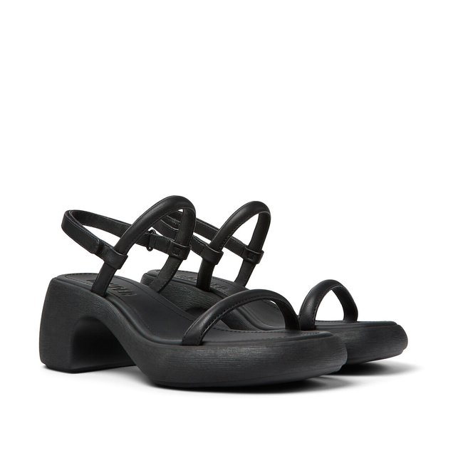 Gobi Heeled Sandals, black, CAMPER