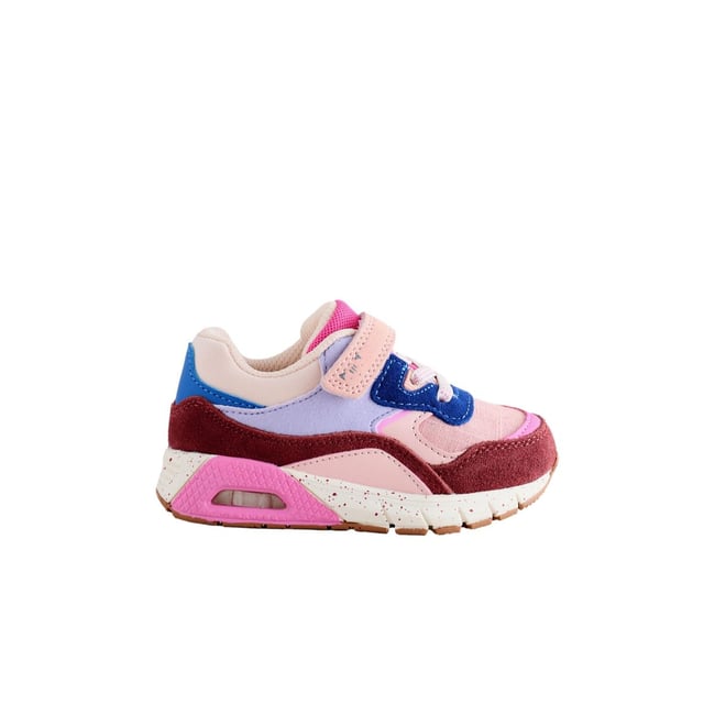 Baskets épaisses à lacets élastiques multi rose <span itemprop=