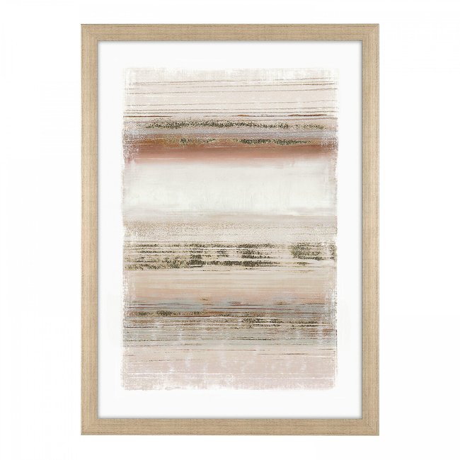 50x70cm Element Framed Print, gold-coloured, SO'HOME