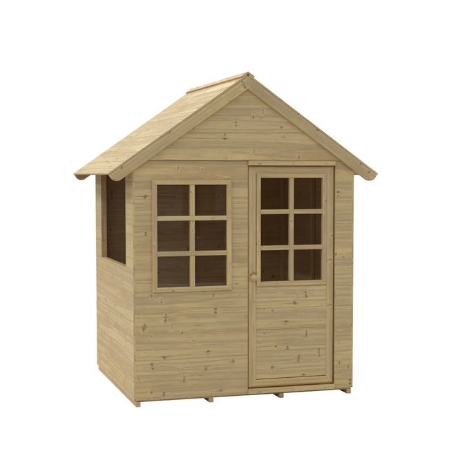 Maisonnette cabane enfant ROMARIN marron <span itemprop=
