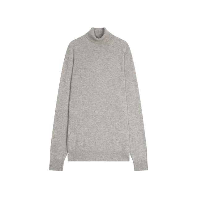 Pull Col Roulé Nuage Chiné Connor gris chiné <span itemprop=
