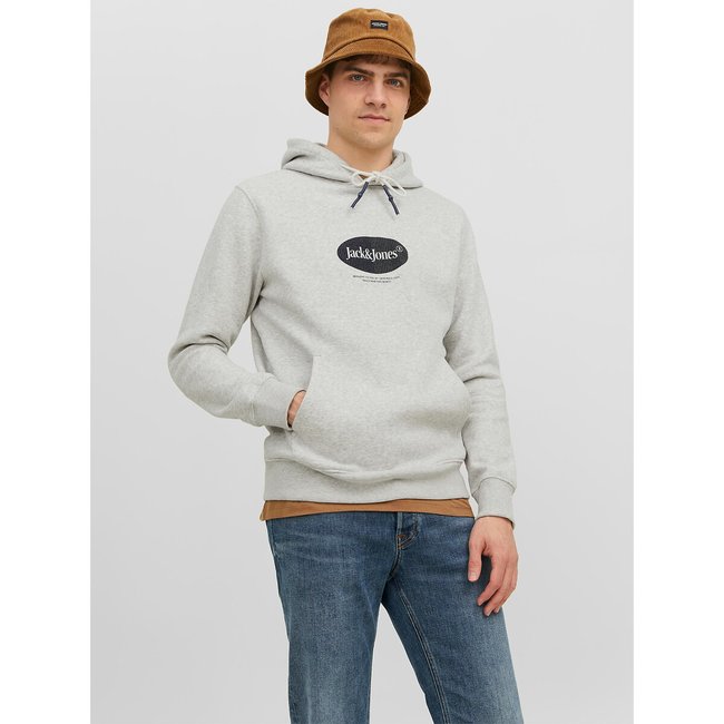Felpa con cappuccio Jordalston grigio JACK & JONES