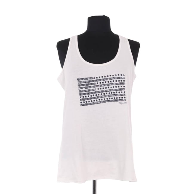 Top sans manche - Très Bon État blanc <span itemprop=