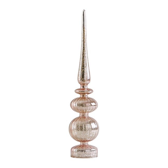 Ornement mercurisé lumineux rose - Grand modèle Couleur rose <span itemprop=