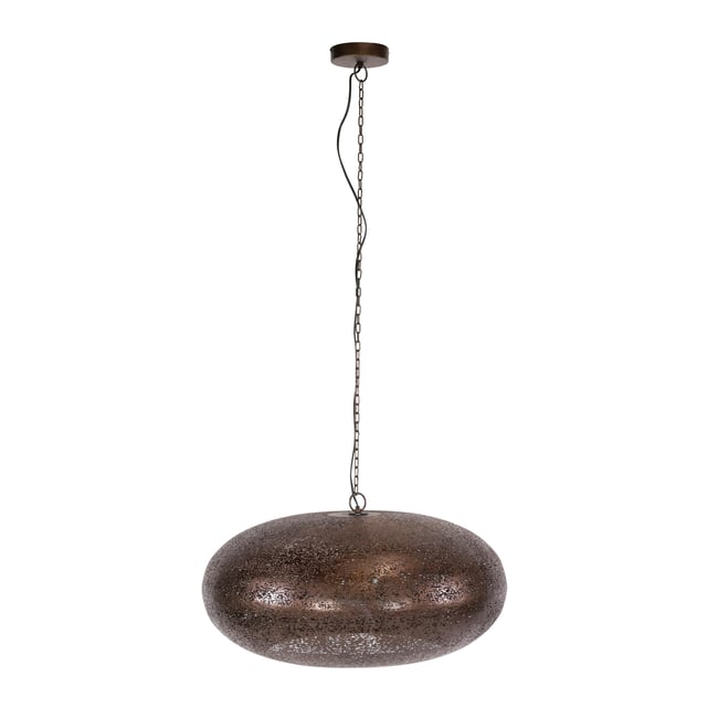 Suspension soucoupe vintage effet cuivre ancien Ø68 RALF Couleur cuivre <span itemprop=