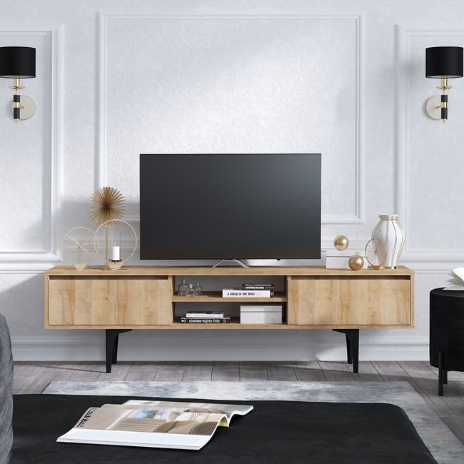 Тумба для ТВ Artemis / Артемис цвет дуб SO'HOME
