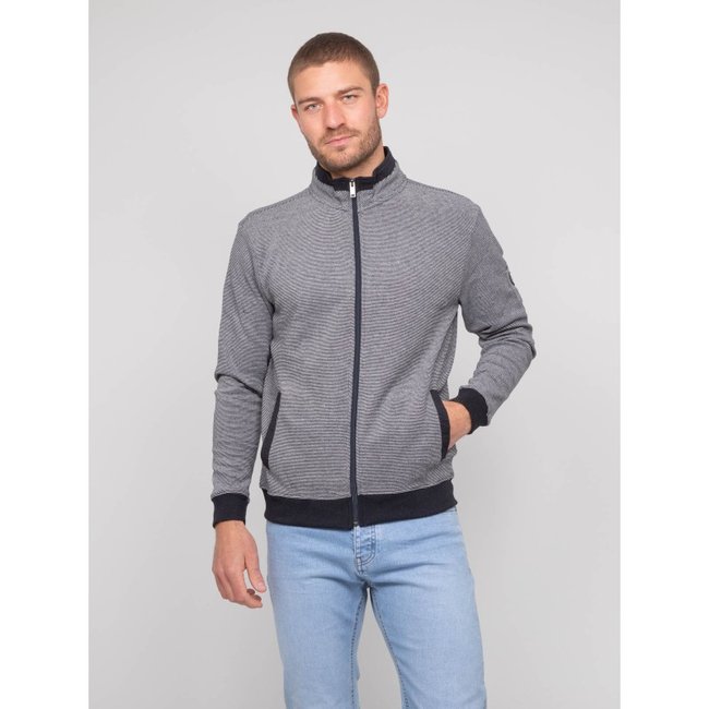 Gilet Zippé Wilohan bleu marine <span itemprop=