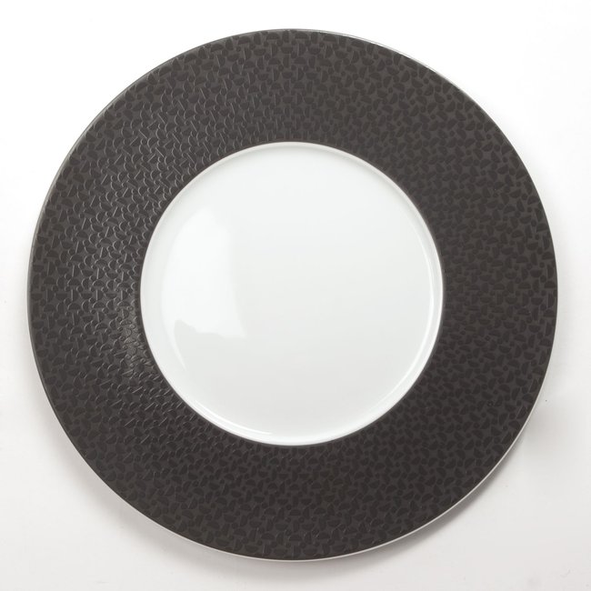 Assiette à dessert Demi Lune Couleur noir <span itemprop=