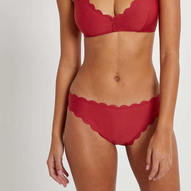 Bas de maillot de bain culotte, maille piquée - ANNE WEYBURN