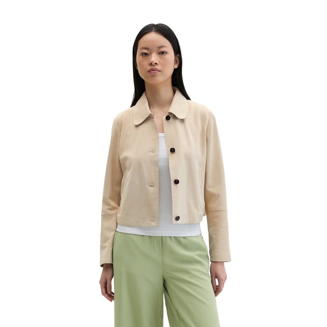 Veste en cuir velours fitted en cuir de chèvre souple - MARC O'POLO