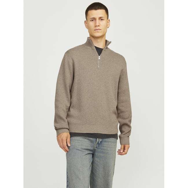 Maglione ampio collo alto mezza cerniera - JACK & JONES