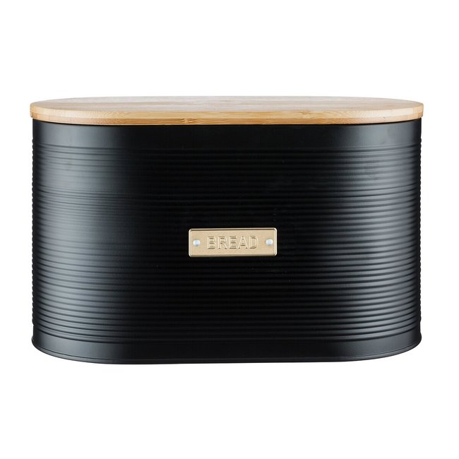 Otto Bread Bin in Black, black, TYPHOON